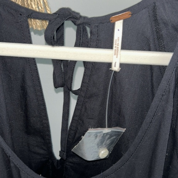 ⭐️NWOT Free People Syd Poplin MIDI Dress with Puff Sleeves⭐️ - Picture 5 of 9